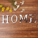 3D Silver English Letters Wall Stickers Acrylic Mirror Home Decor