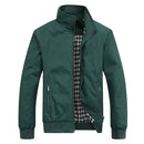 Men's Bomber Jacket Casual Solid Color Baseball Style 6XL Outwear