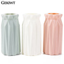Plastic Dried Flower Vase Minimalist Geometry Small Flower Pot Decoration