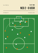 Football Canvas Wall Art Golden Goal Soccer Sports Poster Print