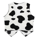 Kids Cow Print Vest Soft Sleeveless Cowboy Cowgirl Waistcoat Top
