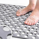 Anti Slip Bath Mat With Drain Holes Antibacterial Rubber Shower Mat