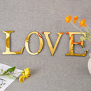 Golden Mirror Acrylic Wall Sticker Large 20cm DIY English Letters Decor