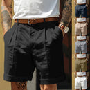 Korean Style Men's Summer Shorts Breathable Solid Color Streetwear