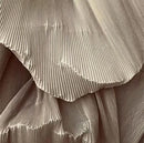 Pleated Fabric Soft Polyester Textile For Wedding Decor Sewing