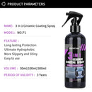 3 In 1 Car Ceramic Coating Spray Nano Crystal Paint Protection