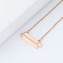 10pcs Heart Pendant Necklace Korean Style Long Sweater Chain Jewelry