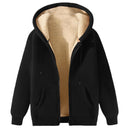 Men's Winter Jackets Fleece Lined Hooded Thermal Zip Up Coat