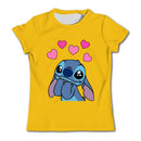 Girls Kawaii Stitch T-shirt Toddler Cartoon Tee Summer Short Sleeve