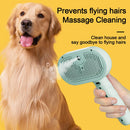 Steam Spray Dog Grooming Brush For Gentle Pet Hair Care