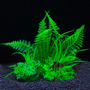Artificial Aquarium Plants Green Plastic Underwater Fish Tank Decor