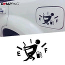 Car Fuel Tank Sticker Reflective Vinyl Funny Gas Gauge Decal
