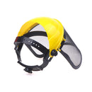 Garden Grass Trimmer Safety Helmet With Full Face Mesh Mask