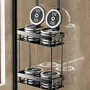 Bathroom Storage Rack Over Door Double Layer Shower Caddy Organizer