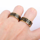 10Pcs Stainless Steel Rings Set Simple Classic Mixed Colors Jewelry