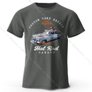 Custom Car Club T-Shirt Embossed Logo 100% Cotton Unisex Tee