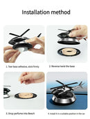 Helicopter Car Air Freshener Propeller Rotary Aromatherapy Diffuser