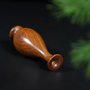 Mini Walnut Wood Vase Decorative Tabletop Dry Flower Arrangement