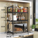 Multi-functional Double Kitchen Microwave Rack Oven Seasoning Storage Rack