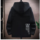 Men's Hooded Zipper Jacket Pilot Style Loose Velvet Coat