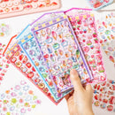 3D Embossed Stickers Cute Scrapbooking DIY Journaling Craft Supplies