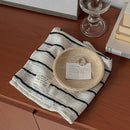 Black And White Striped Tablecloth Dining Mat Placemat Coaster