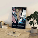 B-BLACK Mirror Wall Poster Self Adhesive For Bedroom Living Room