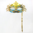 Venetian Masquerade Mask With Holding Stick For Womens Party