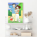 Shinchan Canvas Wall Art Cute Cartoon Kids Bedroom Decor Poster