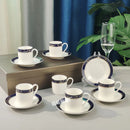 12pcs Espresso Cups Set Ceramic Coffee Tea Cups With Plates And Handles