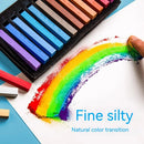 Soft Dry Pastel Crayons Art Set With Brush For Students