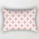 Nordic Pink Checkered Striped Cushion Pillowcase For Office Living Room