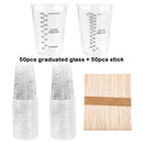FAIS 10oz Disposable Measuring Cups With Stirring Sticks For Resin Mixing