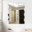 10 Pieces 3D Mirror Wall Sticker Wave Combination For Living Room