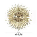 Wheat Ears Wall Clock Living Room Decor Symbolizing Prosperity Unity