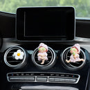 Car Vent Aromatherapy Clip Cute Cartoon Ice Cream Girl Design