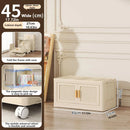 Foldable Storage Cabinet With Wheels Dustproof Wardrobe Organizer