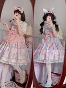 Sweet Lolita Dress Vintage Gothic Sleeveless Summer Princess JSK