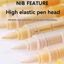 24 Colors GuangNa Acrylic Pens Dual Tip Markers For Drawing Painting