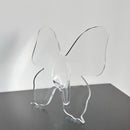 Transparent Acrylic Butterfly Vase Decorative Glass Garden Figurine