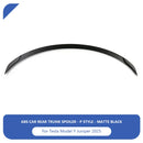 Tesla Model Y Rear Spoiler Carbon Fiber ABS Trunk Wing Lip