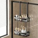 Bathroom Storage Rack Over Door Double Layer Shower Caddy Organizer
