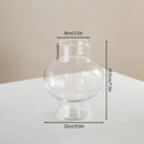 Modern Pink Glass Vase Hydroponic Flower Vase For Home Decor