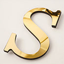 Golden Mirror Acrylic Wall Sticker Large 20cm DIY English Letters Decor