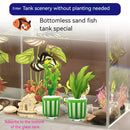 10Pcs Aquarium Plant Fixing Pot Kit With Suction Cups For Fish Tank