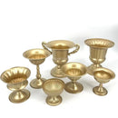 Metal Vase Golden Decorative Flower Arrangement Sculpture Ornament