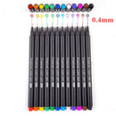 Black Fineliner Marker Pens Waterproof Sketching Manga Art Supplies