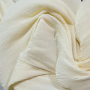Pleated Fabric Soft Polyester Textile For Wedding Decor Sewing