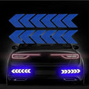 12 Pcs Reflective Sign Tape Safety Warning Stickers For Vehicles