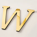 Golden Mirror Acrylic Wall Sticker Large 20cm DIY English Letters Decor